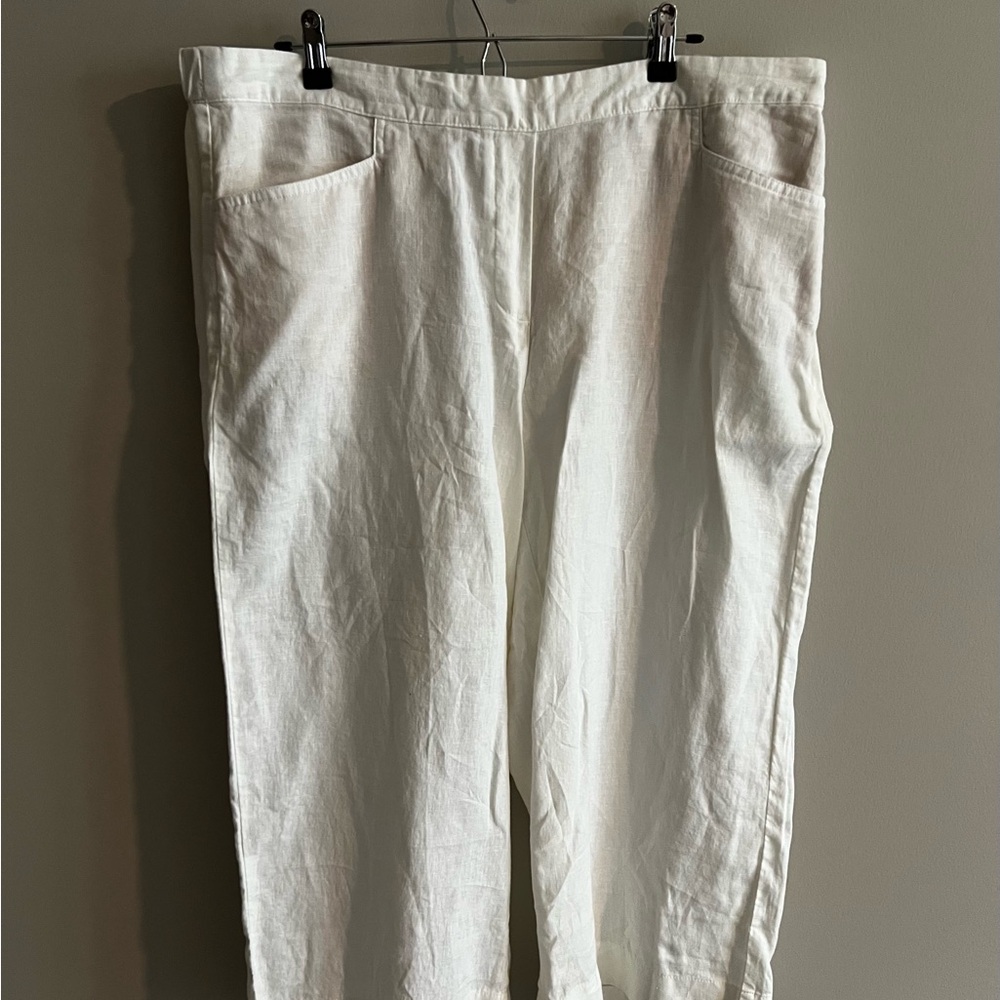 J. Jill White Wide Leg Cropped